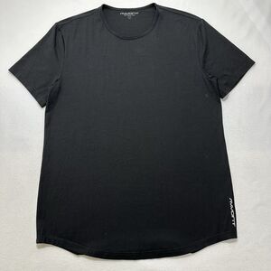 Mavont Men's Large Drop-Cut Tee Short Sleeve Athletic T Shirt Black Modal Blend